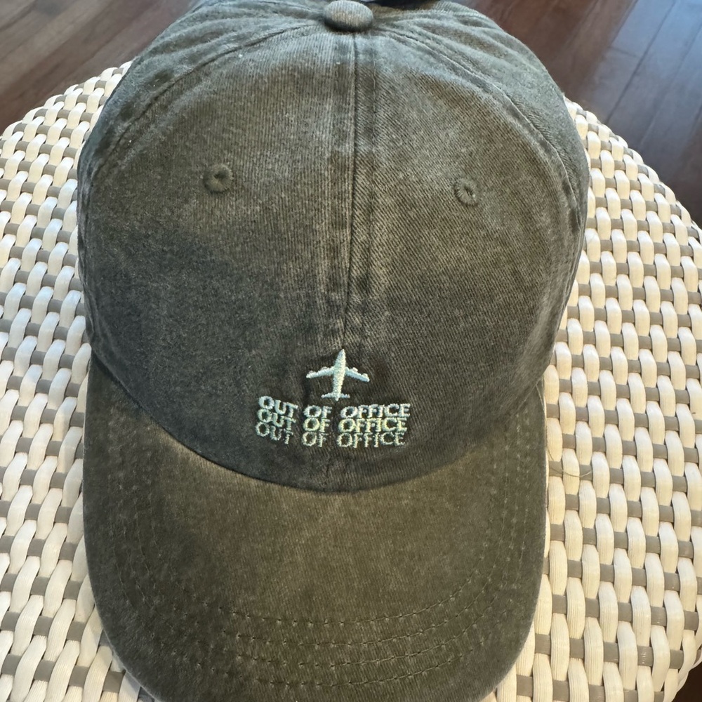 Pacific Brim Out Of Office Cap. Washed Grey with adjustable back. New with tags